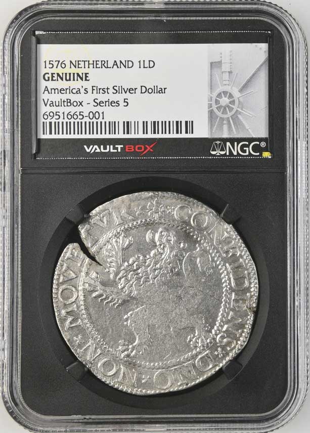 1576 Netherland Lion Dollar 'America's First Silver Dollar' NGC Genuine - Series 5