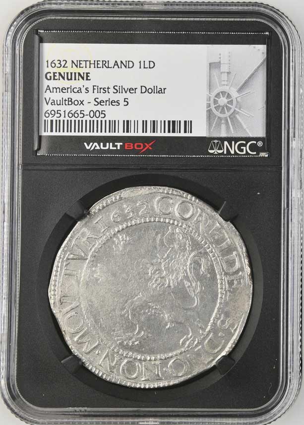 1632 Netherland Lion Dollar 'America's First Silver Dollar' NGC Genuine - Series 5