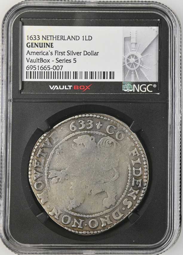 1633 Netherland Lion Dollar 'America's First Silver Dollar' NGC Genuine - Series 5