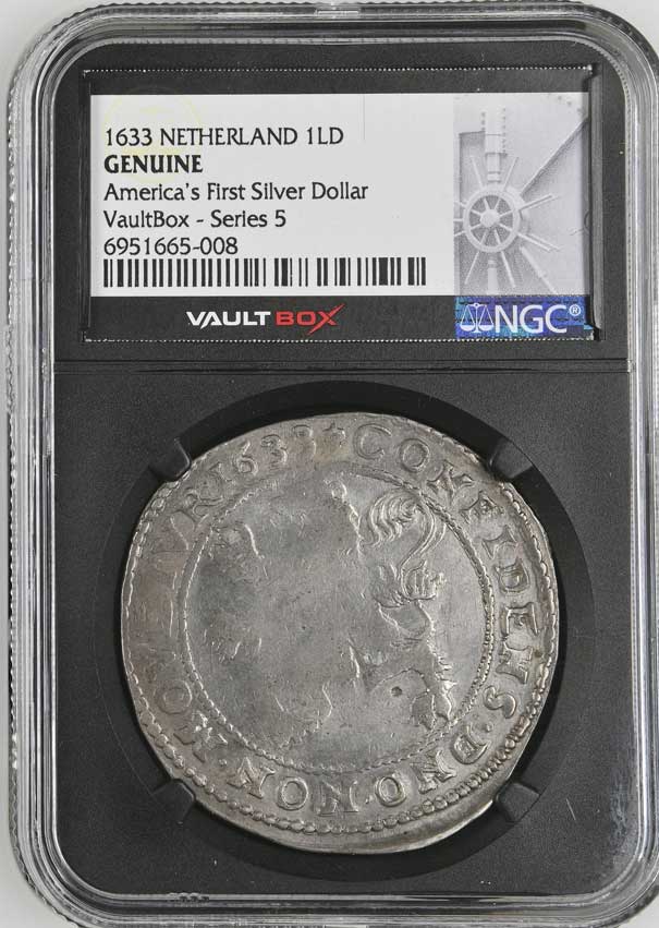 1633 Netherland Lion Dollar 'America's First Silver Dollar' NGC Genuine - Series 5