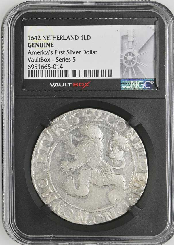 1642 Netherland Lion Dollar 'America's First Silver Dollar' NGC Genuine - Series 5