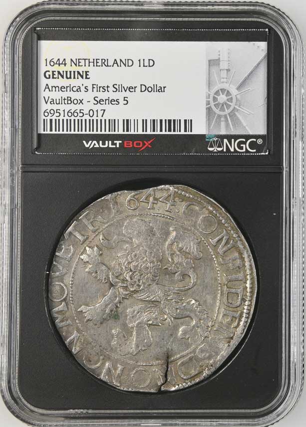 1644 Netherland Lion Dollar 'America's First Silver Dollar' NGC Genuine - Series 5