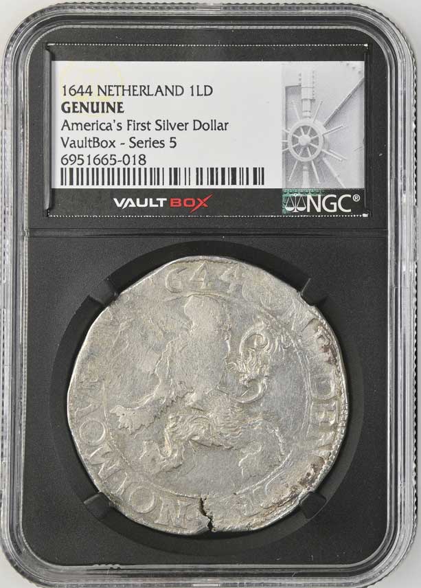 1644 Netherland Lion Dollar 'America's First Silver Dollar' NGC Genuine - Series 5