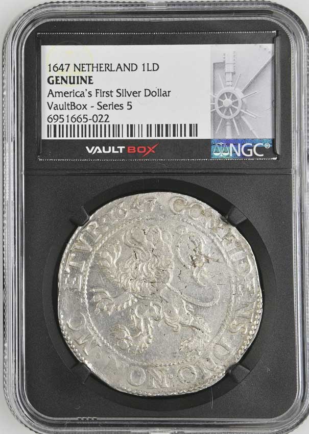 1647 Netherland Lion Dollar 'America's First Silver Dollar' NGC Genuine - Series 5