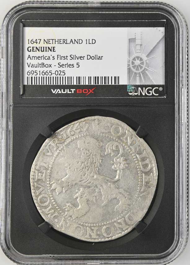 1647 Netherland Lion Dollar 'America's First Silver Dollar' NGC Genuine - Series 5