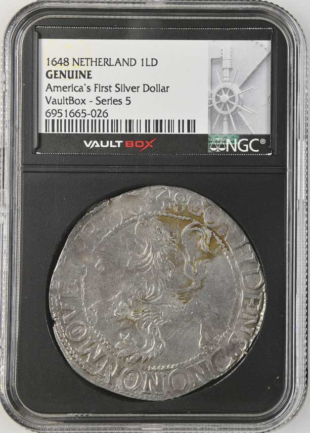 1648 Netherland Lion Dollar 'America's First Silver Dollar' NGC Genuine - Series 5