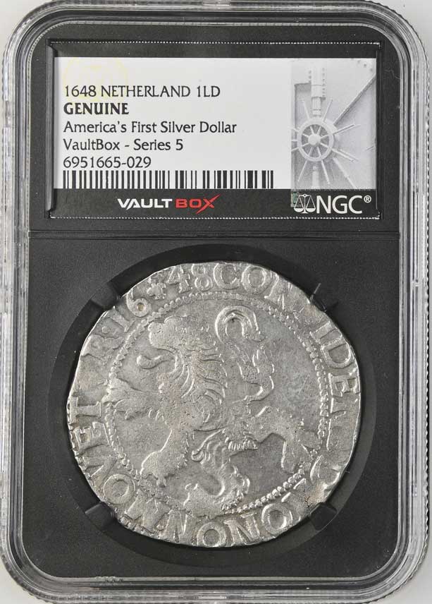 1648 Netherland Lion Dollar 'America's First Silver Dollar' NGC Genuine - Series 5