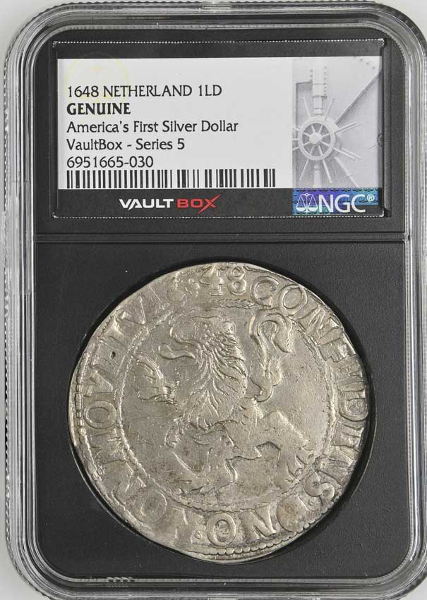 1648 Netherland Lion Dollar 'America's First Silver Dollar' NGC Genuine - Series 5