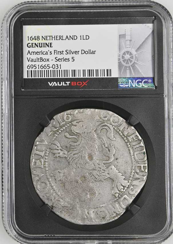 1648 Netherland Lion Dollar 'America's First Silver Dollar' NGC Genuine - Series 5