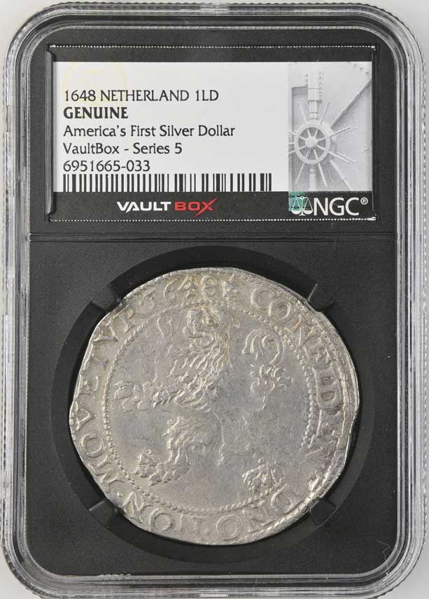 1648 Netherland Lion Dollar 'America's First Silver Dollar' NGC Genuine - Series 5