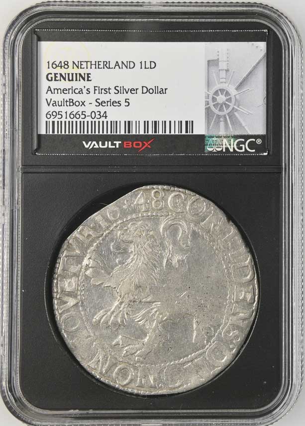 1648 Netherland Lion Dollar 'America's First Silver Dollar' NGC Genuine - Series 5
