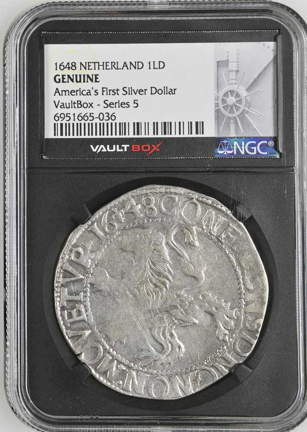 1648 Netherland Lion Dollar 'America's First Silver Dollar' NGC Genuine - Series 5