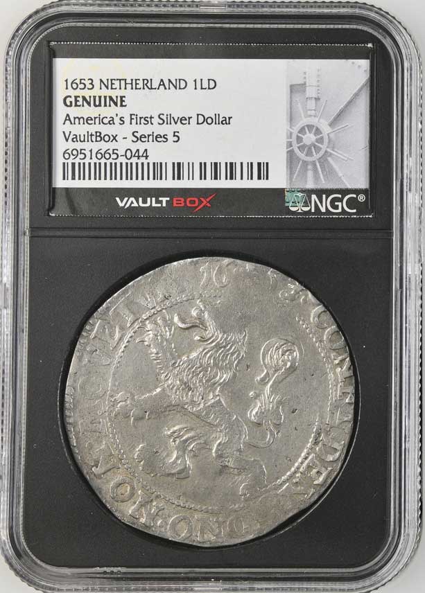 1653 Netherland Lion Dollar 'America's First Silver Dollar' NGC Genuine - Series 5