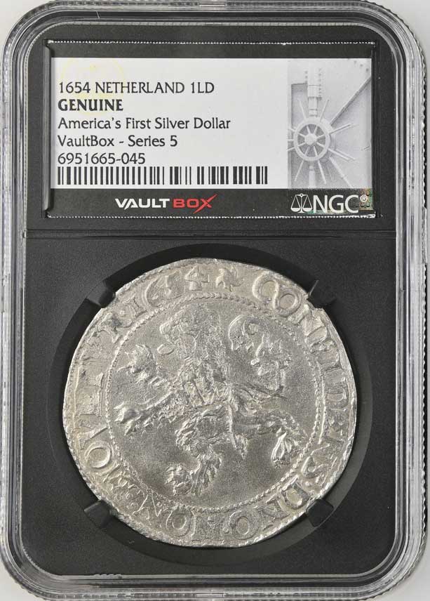 1654 Netherland Lion Dollar 'America's First Silver Dollar' NGC Genuine - Series 5