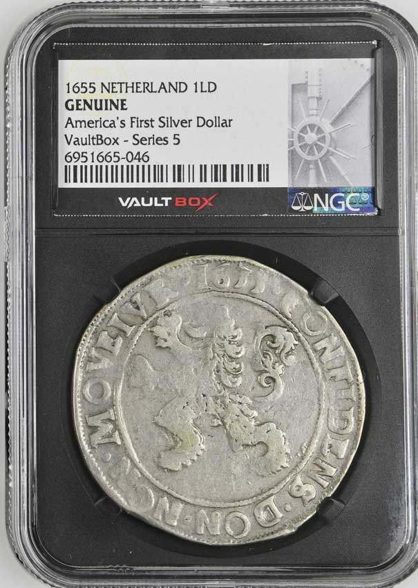 1655 Netherland Lion Dollar 'America's First Silver Dollar' NGC Genuine - Series 5