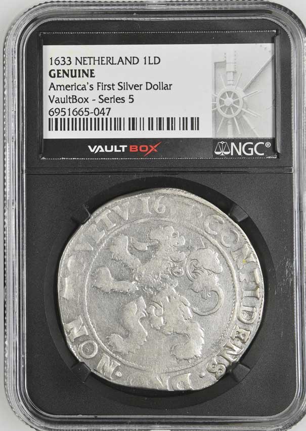 1657 Netherland Lion Dollar 'America's First Silver Dollar' NGC Genuine - Series 5