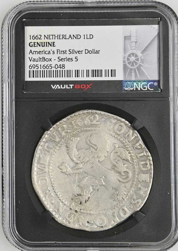 1662 Netherland Lion Dollar 'America's First Silver Dollar' NGC Genuine - Series 5
