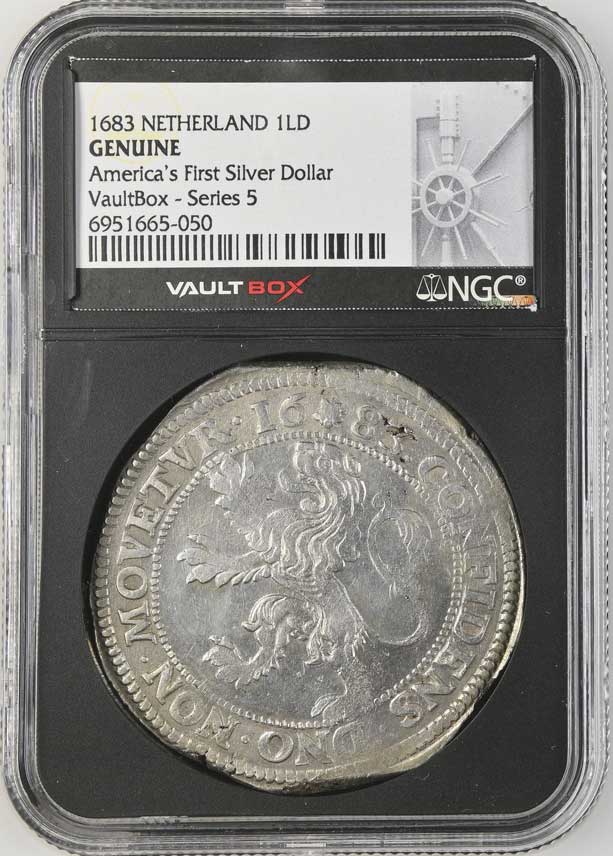1683 Netherland Lion Dollar 'America's First Silver Dollar' NGC Genuine - Series 5