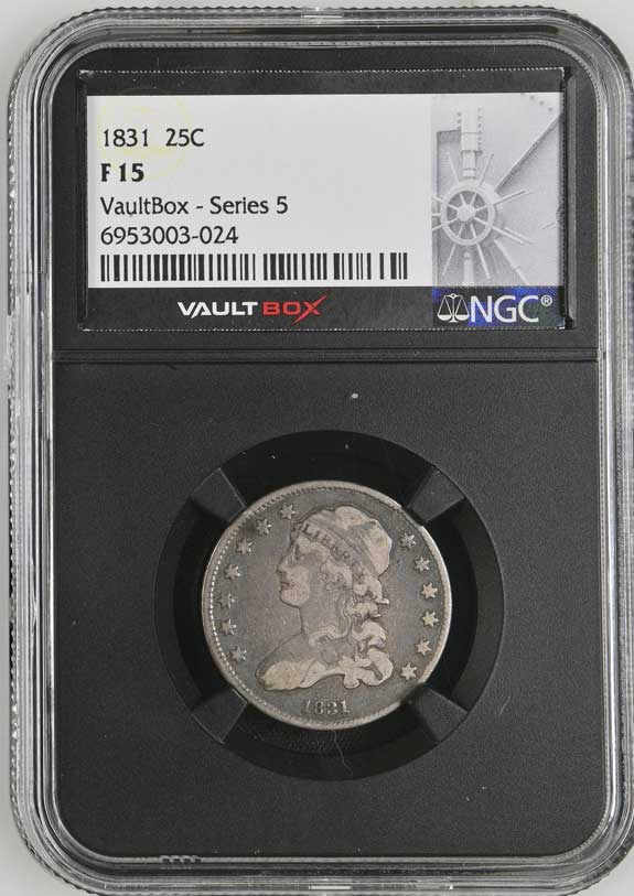 1831 Capped Bust Quarter NGC F15 - Series 5