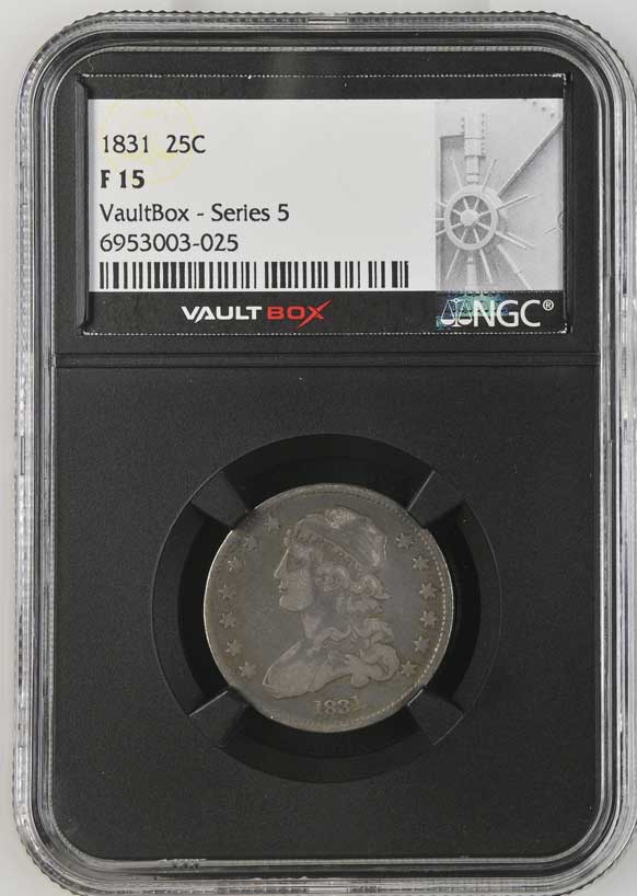 1831 Capped Bust Quarter NGC F15 - Series 5