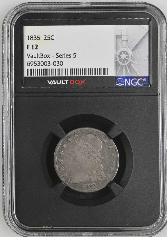 1835 Capped Bust Quarter NGC F12 - Series 5