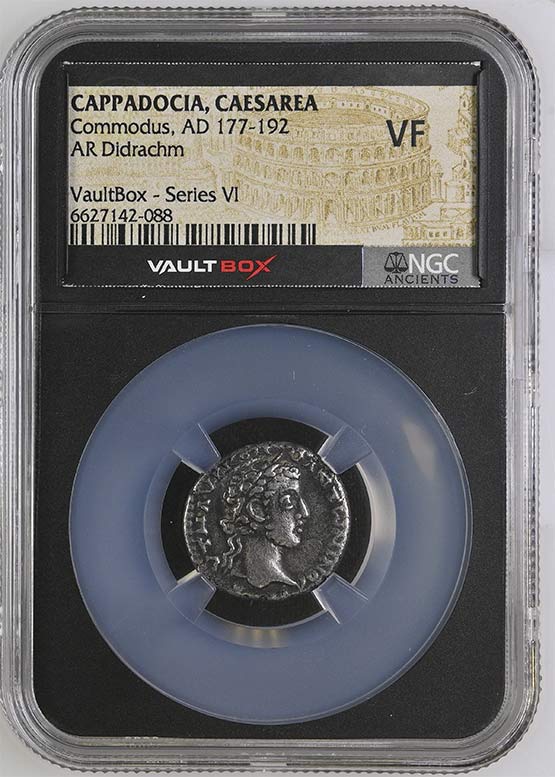Greek Capadocian AD 177-192 Commodus Silver Denarius NGC VF - Series VI Front