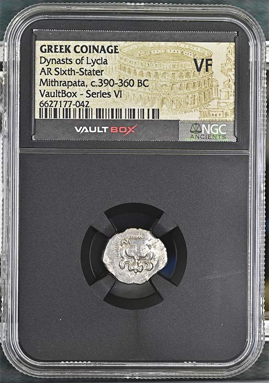 Greek Dynasts of Lycia c.390-360 BC Mithrapata Silver Sixth Stater NGC VF - Series VI Front