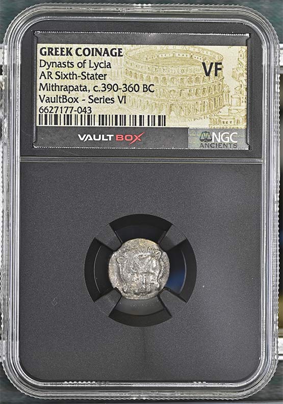 Greek Dynasts of Lycia c.390-360 BC Mithrapata Silver Sixth Stater NGC VF - Series VI Front