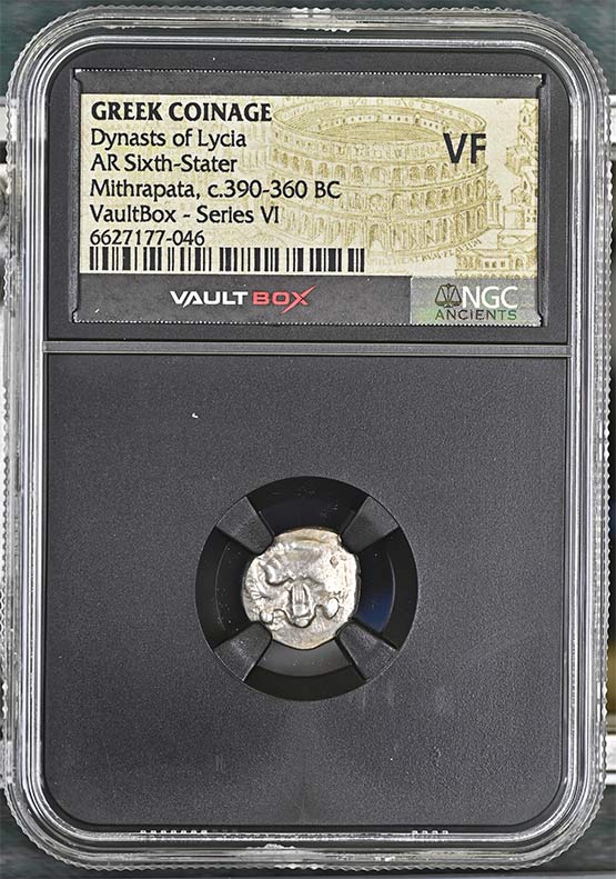 Greek Dynasts of Lycia c.390-360 BC Mithrapata Silver Sixth Stater NGC VF - Series VI Front