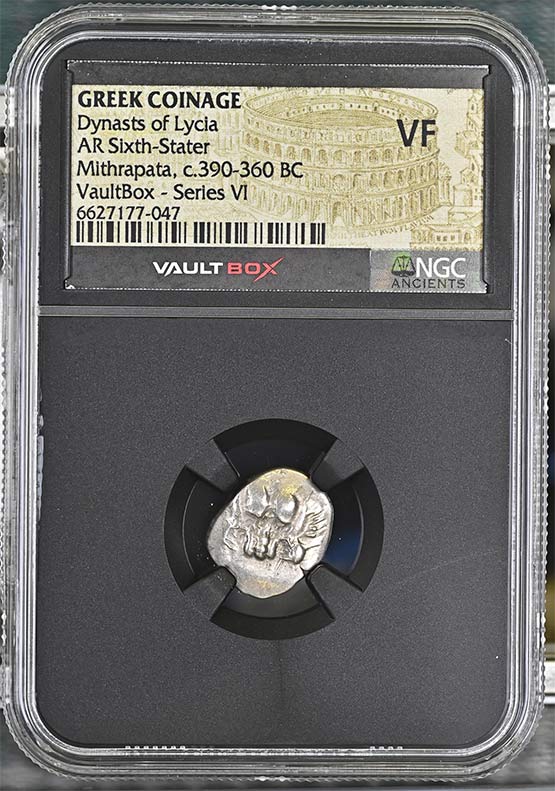 Greek Dynasts of Lycia c.390-360 BC Mithrapata Silver Sixth Stater NGC VF - Series VI Front
