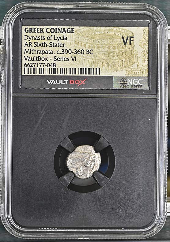 Greek Dynasts of Lycia c.390-360 BC Mithrapata Silver Sixth Stater NGC VF - Series VI Front
