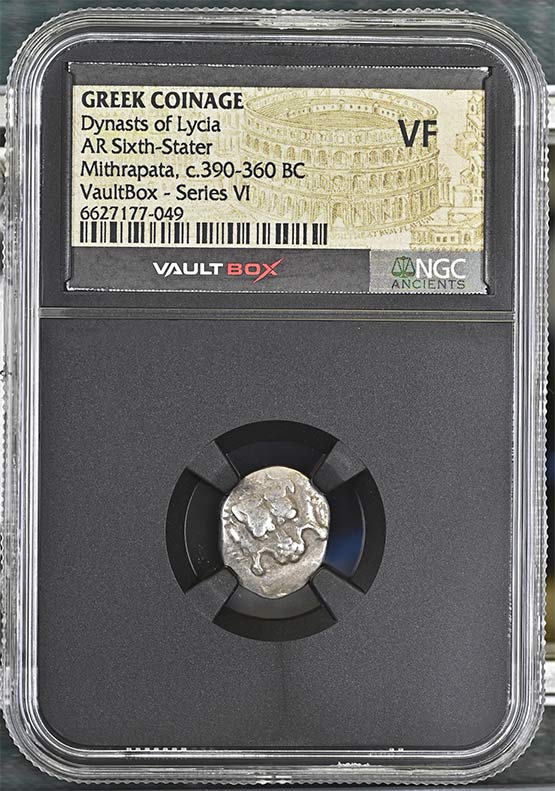 Greek Dynasts of Lycia c.390-360 BC Mithrapata Silver Sixth Stater NGC VF - Series VI Front