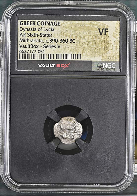 Greek Dynasts of Lycia c.390-360 BC Mithrapata Silver Sixth Stater NGC VF - Series VI Front