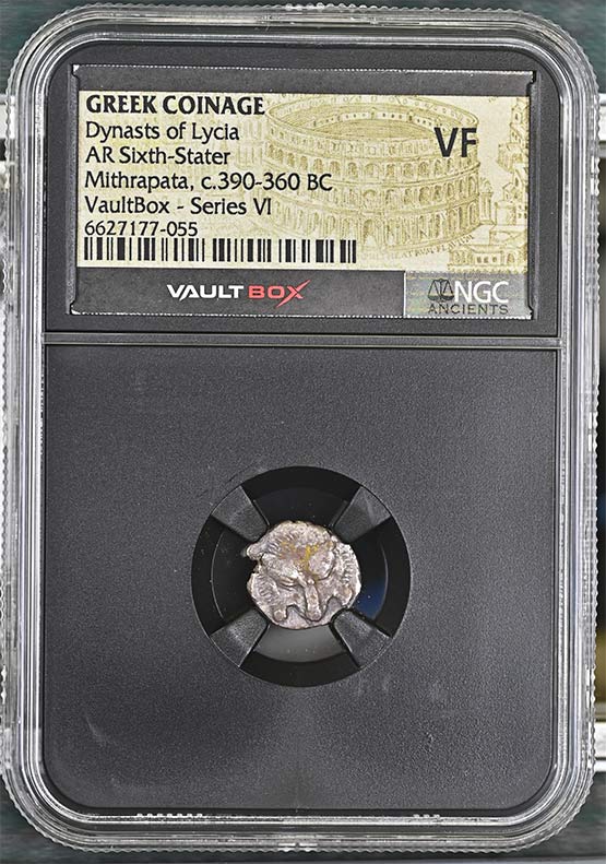Greek Dynasts of Lycia c.390-360 BC Mithrapata Silver Sixth Stater NGC VF - Series VI Front