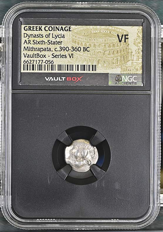 Greek Dynasts of Lycia c.390-360 BC Mithrapata Silver Sixth Stater NGC VF - Series VI Front