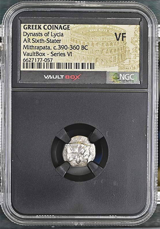 Greek Dynasts of Lycia c.390-360 BC Mithrapata Silver Sixth Stater NGC VF - Series VI Front