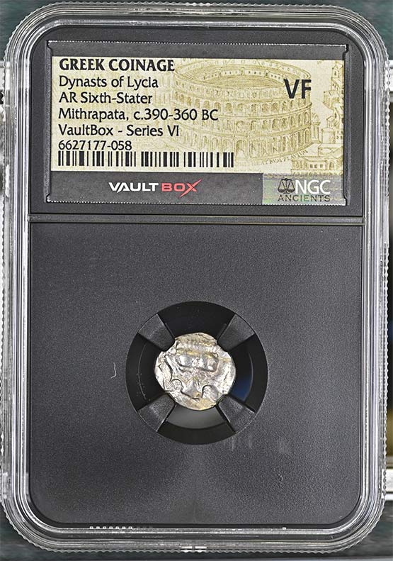Greek Dynasts of Lycia c.390-360 BC Mithrapata Silver Sixth Stater NGC VF - Series VI Front