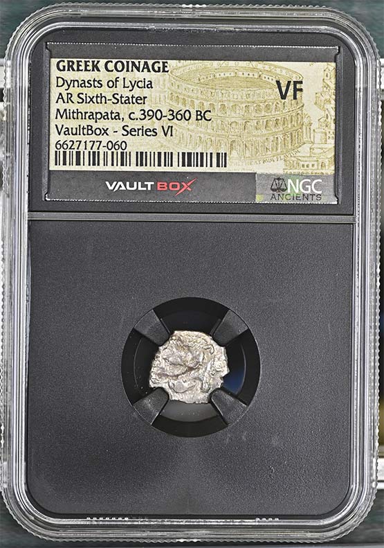 Greek Dynasts of Lycia c.390-360 BC Mithrapata Silver Sixth Stater NGC VF - Series VI Front