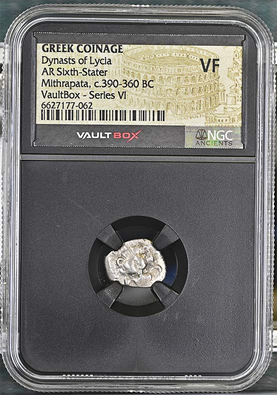 Greek Dynasts of Lycia c.390-360 BC Mithrapata Silver Sixth Stater NGC VF - Series VI Front