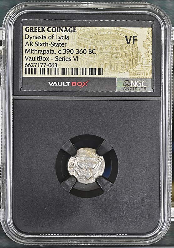 Greek Dynasts of Lycia c.390-360 BC Mithrapata Silver Sixth Stater NGC VF - Series VI Front