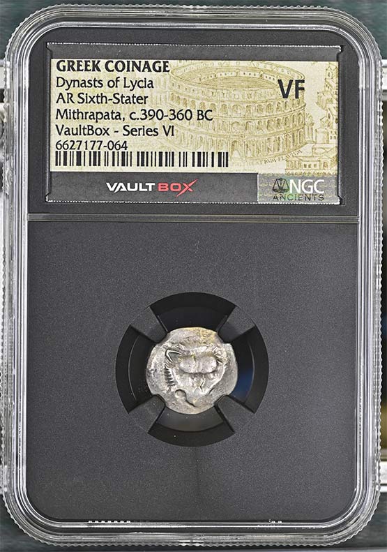 Greek Dynasts of Lycia c.390-360 BC Mithrapata Silver Sixth Stater NGC VF - Series VI Front