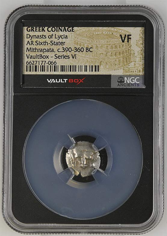Greek Dynasts of Lycia c.390-360 BC Mithrapata Silver Sixth Stater NGC VF - Series VI Front