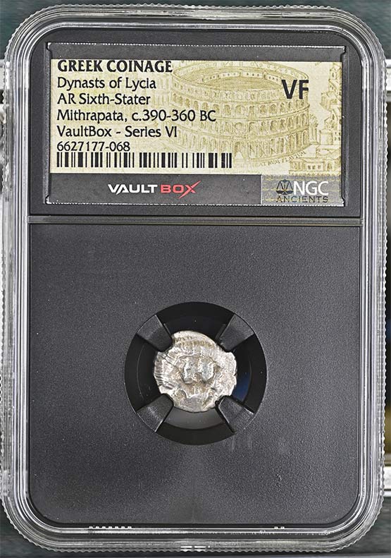 Greek Dynasts of Lycia c.390-360 BC Mithrapata Silver Sixth Stater NGC VF - Series VI Front