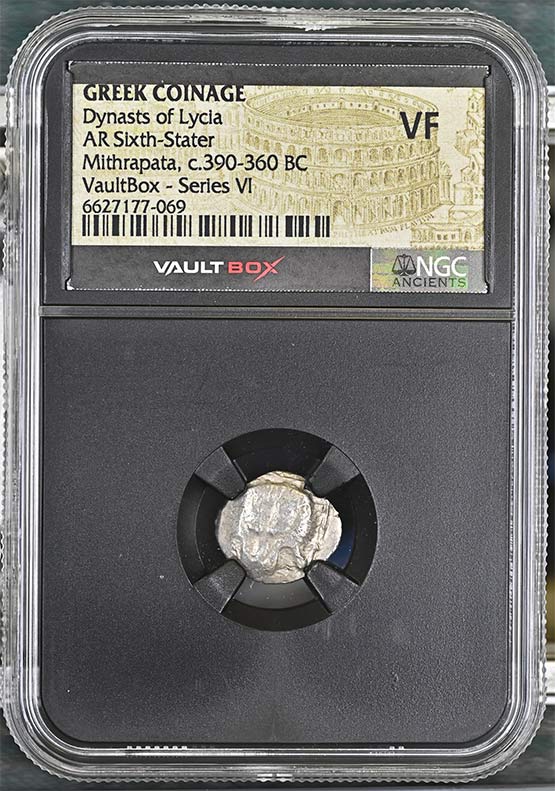 Greek Dynasts of Lycia c.390-360 BC Mithrapata Silver Sixth Stater NGC VF - Series VI Front