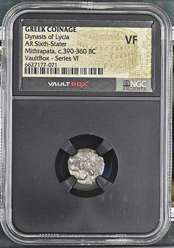 Greek Dynasts of Lycia c.390-360 BC Mithrapata Silver Sixth Stater NGC VF - Series VI Front