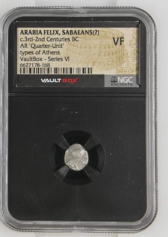 Arabian Felix c.3rd-2nd Centuries BC Owls of Arabia Felix Silver Quarter Unit NGC VF - Series VI Front