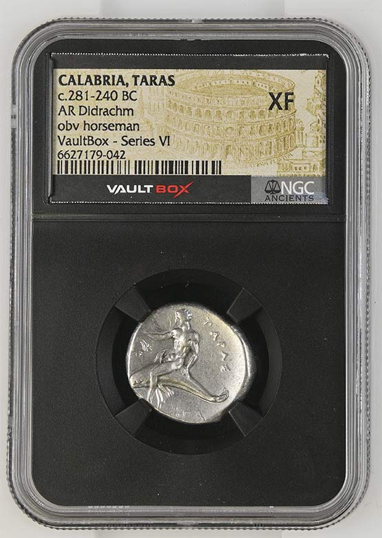Greek c.281-240 BC Dolphin Silver Didrachm NGC XF - Series VI Front