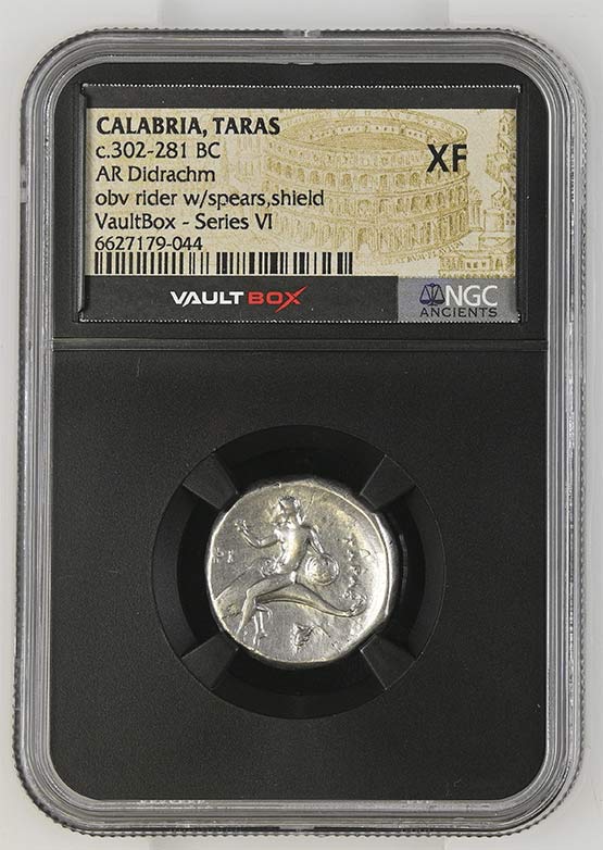 Greek c.302-281 BC Dolphin Silver Didrachm NGC XF - Series VI Front