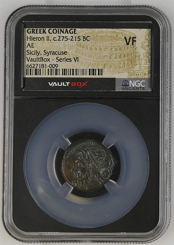 Greek Syracuse c.275-215 BC Hieron II Bronze AE NGC VF - Series VI Front