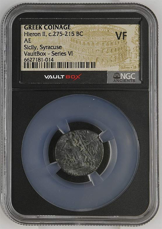 Greek Syracuse c.275-215 BC Hieron II Bronze AE NGC VF - Series VI Front